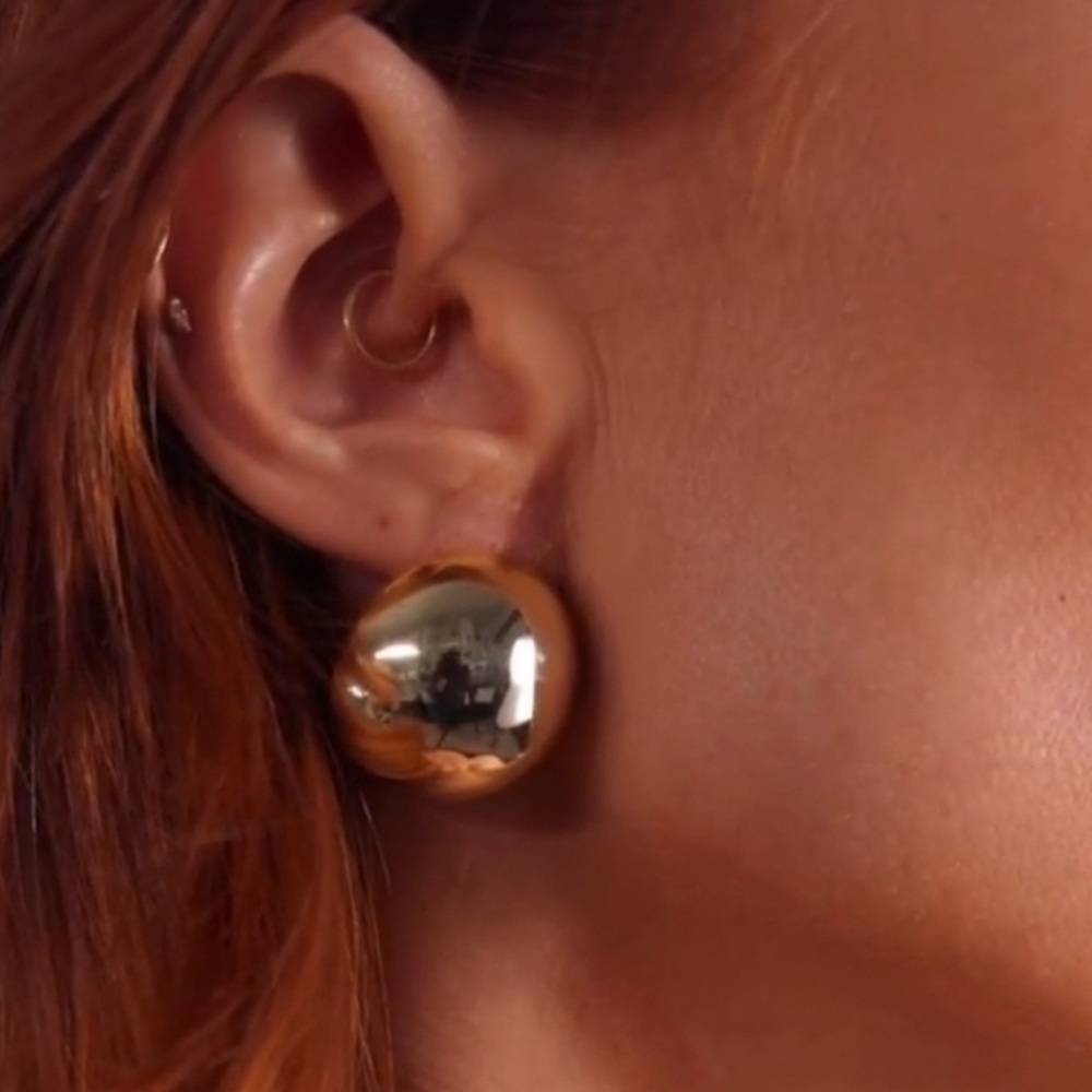 Melinda Maria Button Earrings